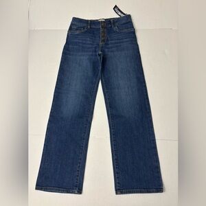OshKosh B'gosh Girls Button-Front Straight Leg Jeans Size 12/12A inseam 26”